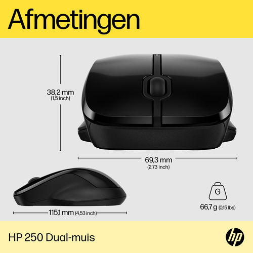 HP 250 Dual-muis – Foto 7 van 11