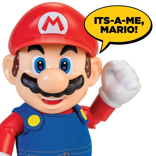 Super Mario - It's-a Me, Mario! Interactive Figure (31cm) – Foto 5 van 10