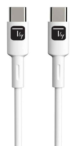 Techly Kabel USB 2.0 Type C M/M weiß 1m, afbeelding 3