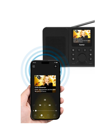 Hama 00054257 radio Personal Digital Negro