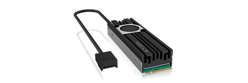 ICY BOX IB-M2HSF-703 Твердотельный накопитель Heatsink/Radiator 2 cm Черный, Серый 1 шт