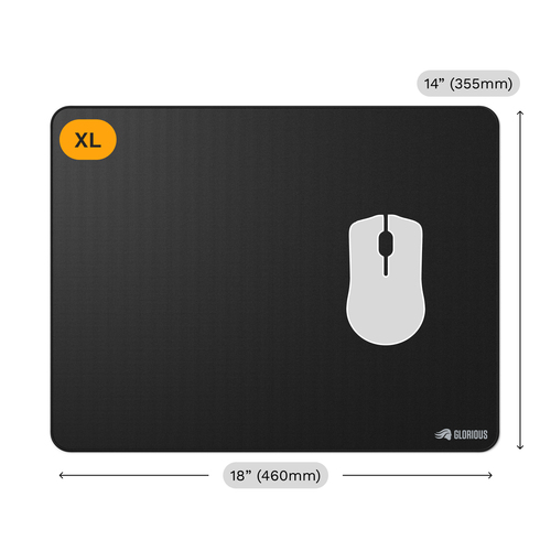 Glorious GMP 2 Gaming Mauspad Stitched, gummiert - 460 x 355mm, schwarz, afbeelding 10