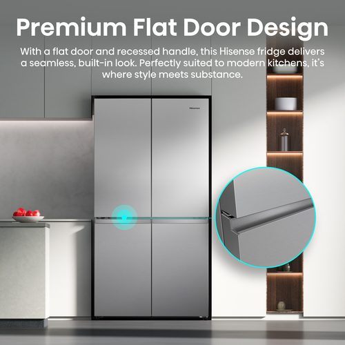 Hisense PureFlex RQ5P640SSSD Wifi Connected Total No Frost American Fridge Freezer - Stainless Steel - D Rated, Stainless Steel - image 6