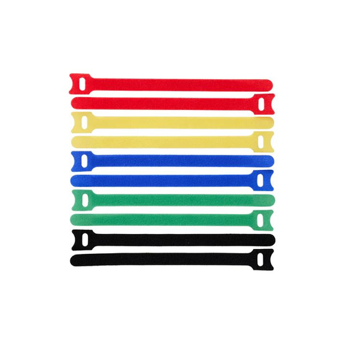Lanview LVT-CABLESTRAPS1512-10MULTI presilla Bridas adherentes para cables Polipropileno PP Multicolor 10 pieza s