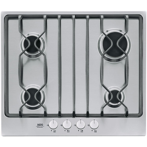 AEG 60404GM hob Silver Built-in Gas 4 zone(s)