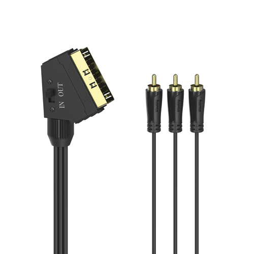 Product image: Hama 00205156 SCART cable 1.5 m 3 x RCA Black
