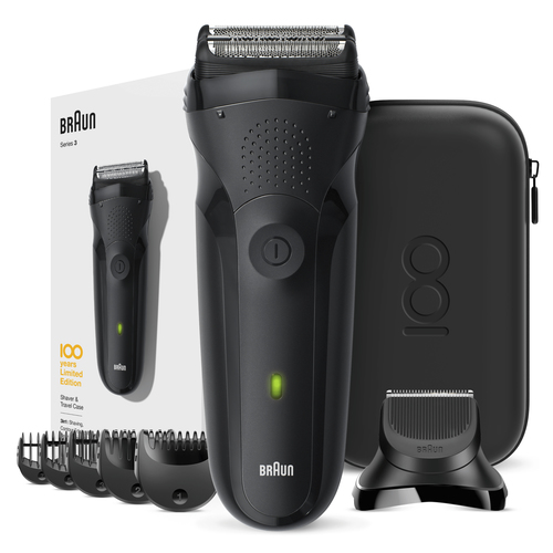 Braun Series 3 81728156 бритва для мужчин Сеточная бритва Триммер Черный