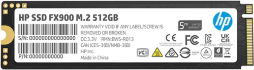 HP FX900 - 512 GB, 5000 MB/s, 4800 MB/s
