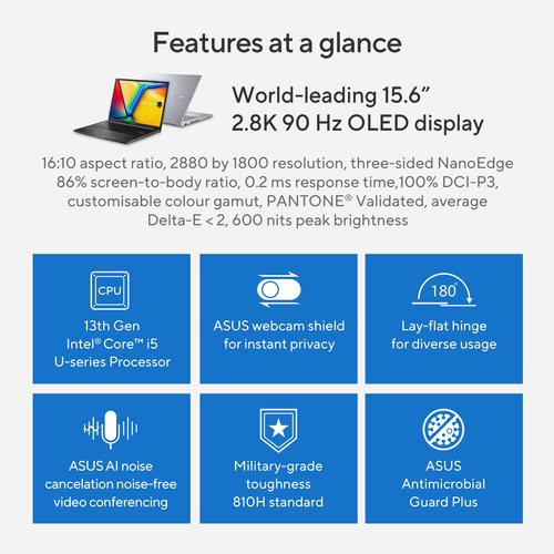 ASUS Vivobook 15 OLED X1505VA-L1426W Intel® Core™ i5 i5-1335U Laptop – image 9