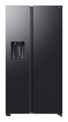 Samsung Series 6 RS70F64KEFEU Wifi Connected Plumbed Total No Frost American Fridge Freezer - Black - E Rated, Black - image 1