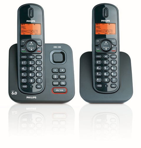 Philips CD1552B/37 telephone Caller ID Black
