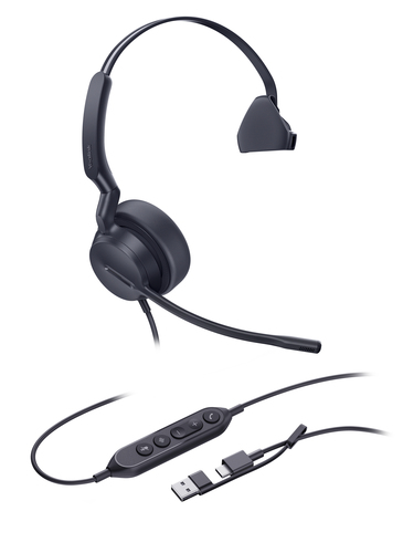 Yealink UH44 Mono USB-C/A Headset – image 2