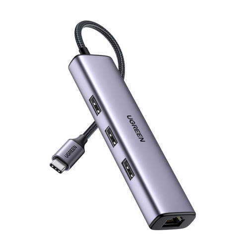 Ugreen 60600 док-станция для ноутбука Проводная Thunderbolt 3 Серый