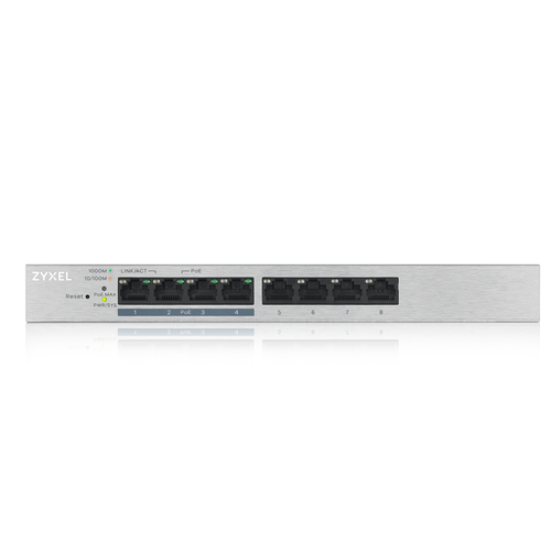 Zyxel GS1200-8HP Managed L2 Gigabit Ethernet (10/100/1000) Power over Ethernet (PoE) Grey – image 2