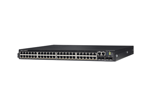 Dell PowerSwitch N3248P-ON - Conmutador - L3 - Gestionado - 48 x 10/100/1000 PoE 4 x 10 Gigabit SFP 2 x 100 Gigabit QSFP28 - flujo de aire de delante hacia atrás - montaje en rack - PoE - AC - con 1 año de ProSupport con Next Business Day On-Site Service After Problem Diagnosis - N3248P_1.1