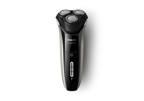 Philips SHAVER Series 3000 S3202/06 men's shaver Rotation shaver Black, Grey – image 1