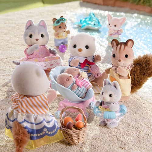 Sylvanian Families - zeeotterfamilie (5803) - poppen en poppenhuizen – Foto 10 van 10