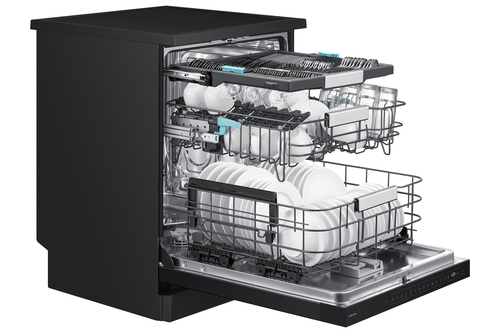 Samsung Series 8 WaterJet Clean™ DW80H77YBFFU4 14 Place Setting Smart Freestanding Dishwasher, Black – image 7