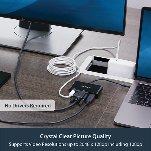 StarTech.com USB-C VGA Multiport Adapter - USB 3.0 Port – image 9
