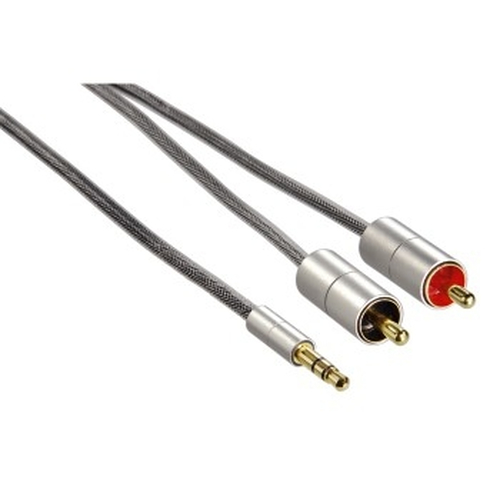 Product image: Hama 00080864 audio cable 1 m 3.5mm 2 x RCA Silver