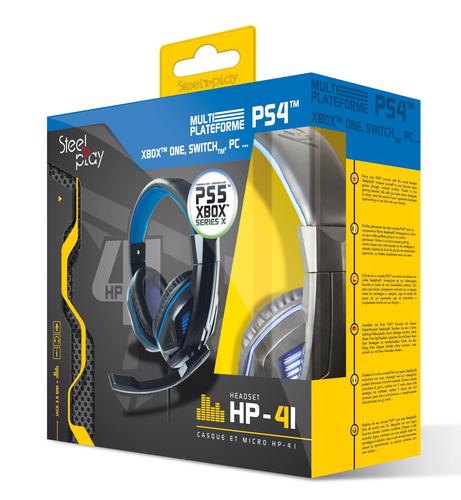 Steelplay HP41 Headset Wired Head-band Gaming Black, Blue – image 5