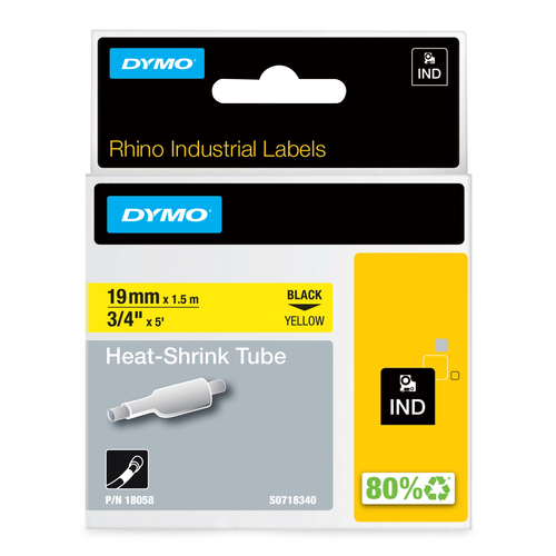 RHINO 3/4IN YELLOW HEAT SHRINK