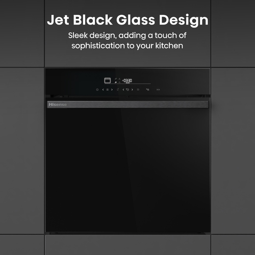 Hisense Hi6 BlackLine HO66FAPizzaChef Electric Pyrolytic Smart Oven - Jet Black, Black - image 8