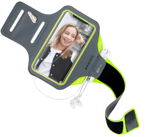 Mobiparts Comfort Fit Sport Armband Apple iPhone X, iPhone XS Neon Green – image 2