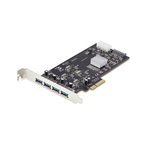 P5Q4A-USB-CARD TARJETA PCIE 4 PUERTOS USB-A  UNIVERSAL 3 EN 1 DE LAPTOP