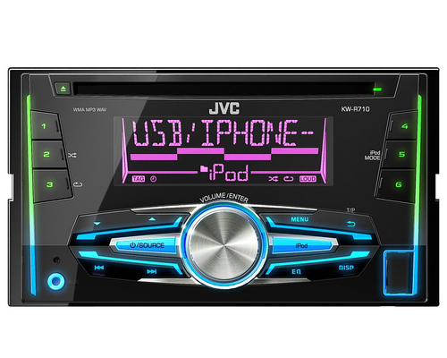 JVC KW-R710E car media receiver Black