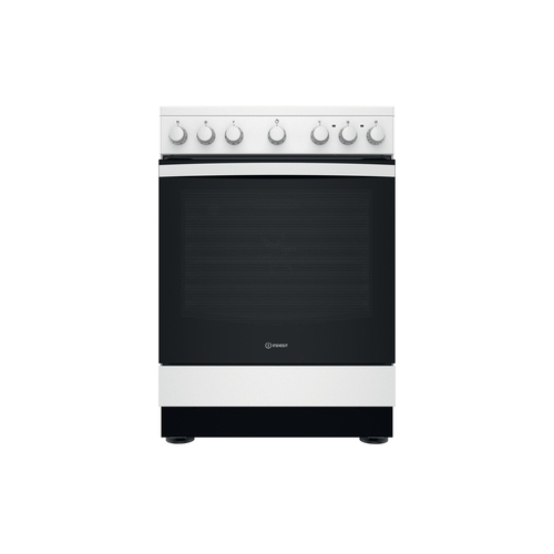Indesit IS67V5PCW/E Freestanding cooker Electric Ceramic hob Black, White – image 1