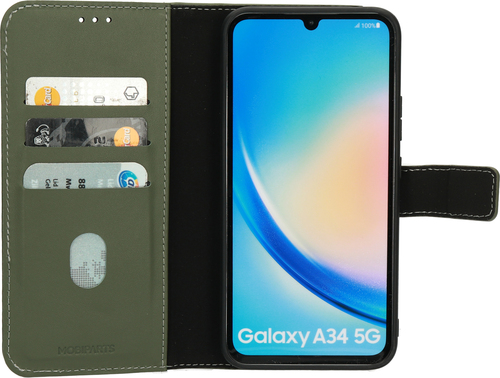 Mobiparts Leather 2 in 1 Wallet Case Samsung Galaxy A34 (2023) Green - Smartphonehoesje, afbeelding 2