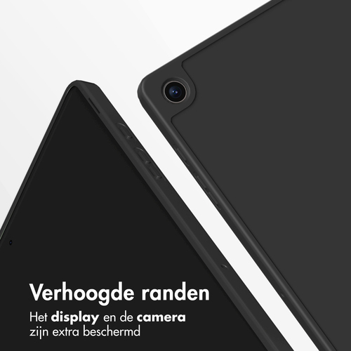 Accezz Smart Silicone Bookcase Samsung Galaxy Tab A9 Plus Tablethoesje Zwart, afbeelding 4