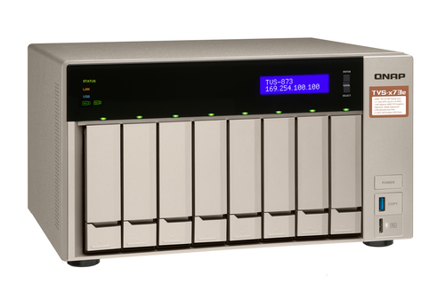 QNAP TVS-873E NAS Tower AMD Embedded R-Series SoC RX-421BD – image 2