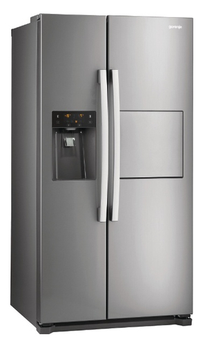 Gorenje NRS9181CXB side-by-side refrigerator Freestanding Stainless steel