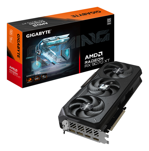 GIGA VGA 16GB Radeon RX9070XT GAMING OC-16GD 2xDP/2xHDMI GV-R9070XTGAMING OC-16GD