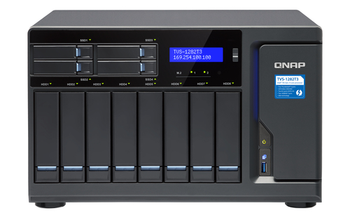 QNAP TVS-1282T3-I7-64G NAS Tower Intel® Core™ i7 i7-7700 – image 1