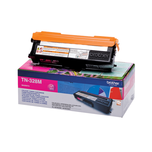 Original Brother TN328M Magenta Toner Cartridge - image 1