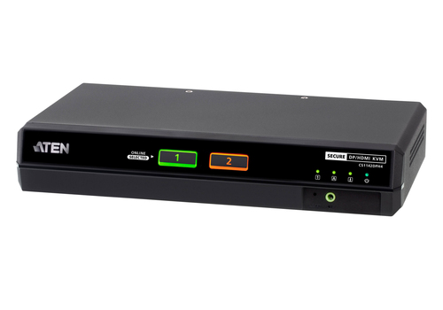 ATEN 2-poorts USB 5K DisplayPort/HDMI universele beveiligde Secure KVM Schakelaars voor twee display