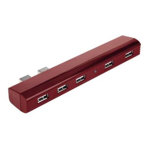 Hama 00115432 interface hub Red