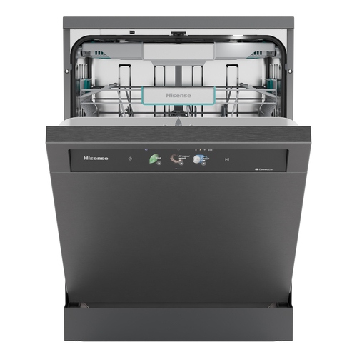 Hisense Hi9 HS693A90ADBX Full Size WiFi-enabled Dishwasher - Black Inox – image 2