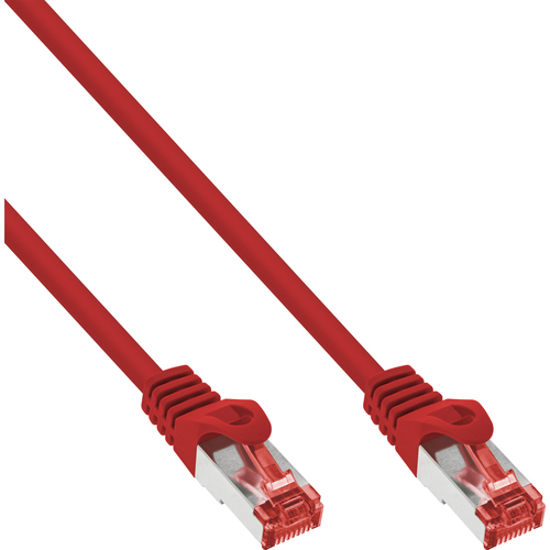 Product image: InLine Patch Cable S/FTP PiMF Cat.6 250MHz PVC CCA red 10m