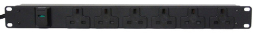 Vertiv EGVHVRB062-101UKLC14-V блок распределения питания 6 розетка(и) Черный