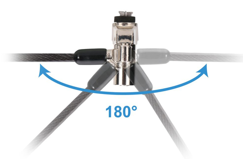 Conceptronic CUSTODIO02BNM kabelslot Zwart 1,8 m, afbeelding 3