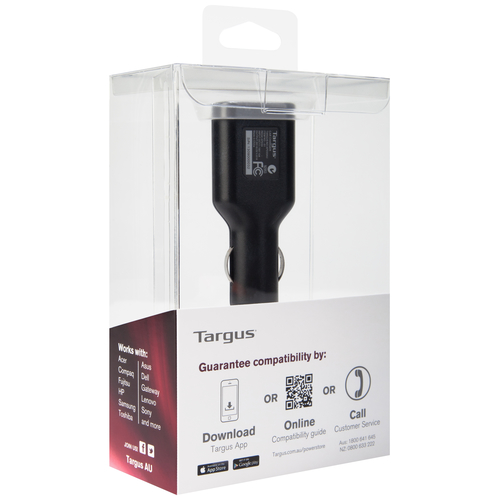 Targus APD33AU mobile device charger Laptop Black Cigar lighter Auto – image 3