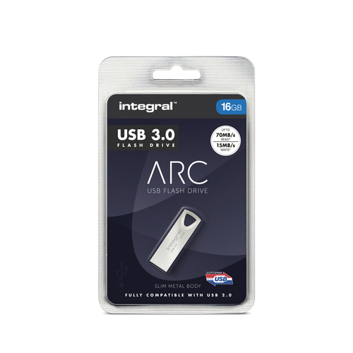 Integral 16GB USB3.0 DRIVE ARC METAL UP TO R-70 W-15 MBS – image 7