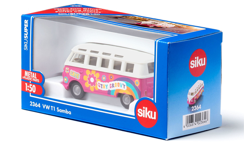 Siku VW T1 Samba Bus – Voiture miniature Édition Flowerpower, 15,5 cm – Photo 7 sur 7
