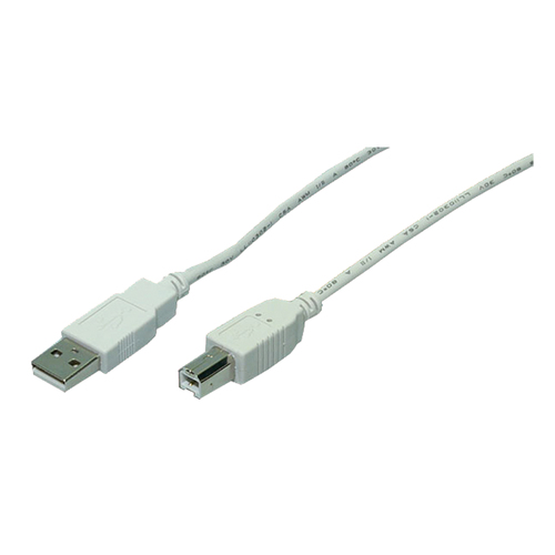 LogiLink CU0009 USB кабель USB 2.0 5 m USB A USB B 0,48 Gbit/s 2,5 W Белый