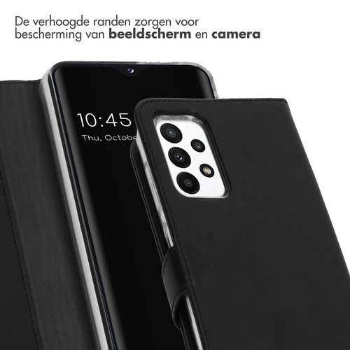 Selencia Echt Lederen Bookcase Samsung Galaxy A23 (5G) - Zwart, afbeelding 4