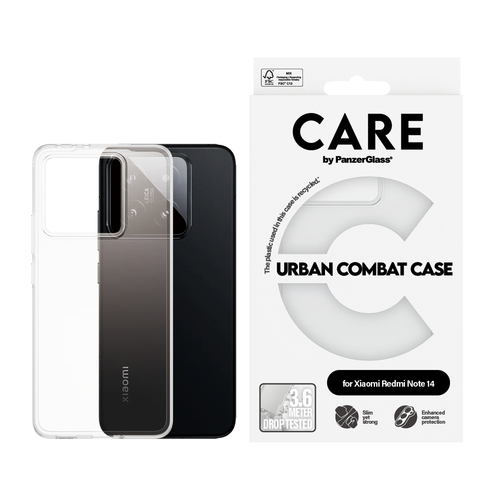 PanzerGlass CARE™ by PanzerGlass® Urban Combat Case Transparent Xiaomi Redmi Note 14